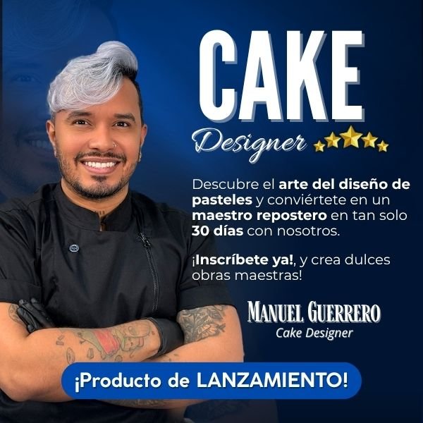 Curso Cake Designer 2026 – Formación profesional en repostería creativa y tortas decoradas